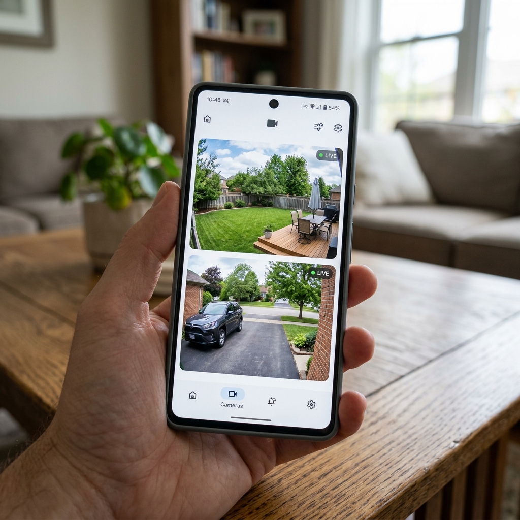 Live camera view and instant alerts on your phone